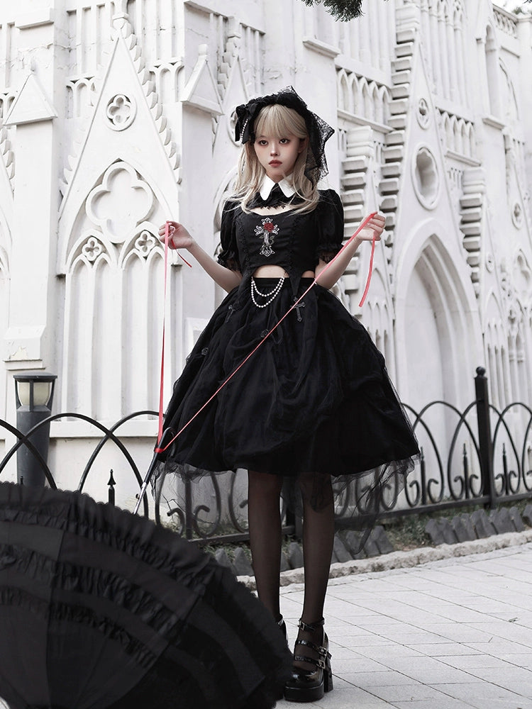 Sweet Cool Black Gothic Lolita Dress