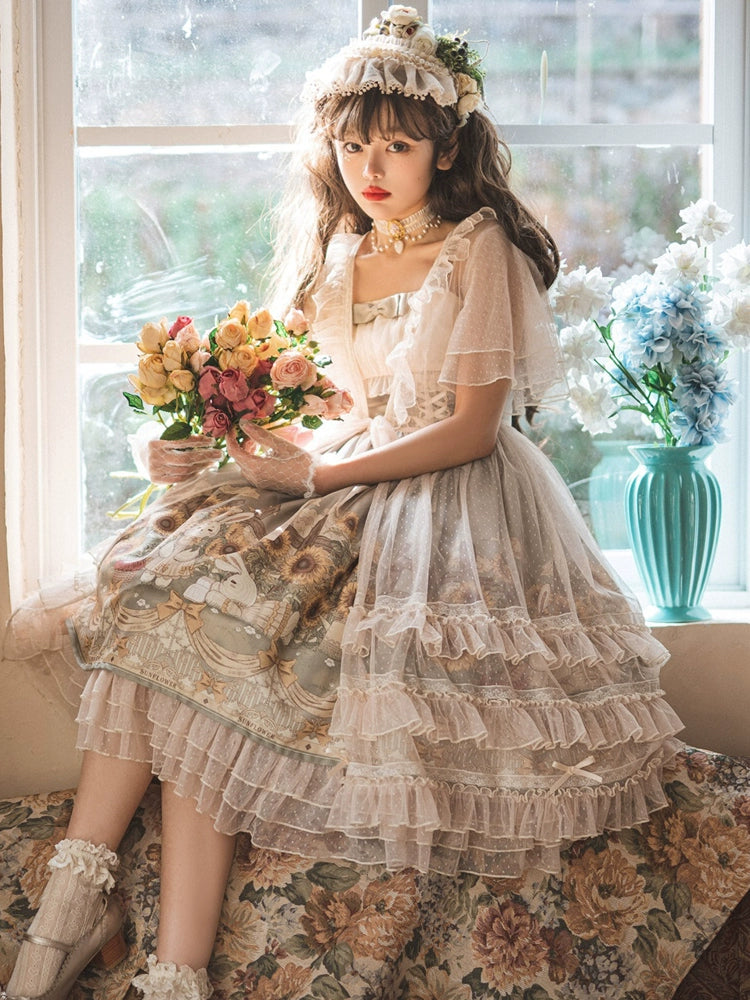 Sunflower Fairytale Bloom Lolita Dress