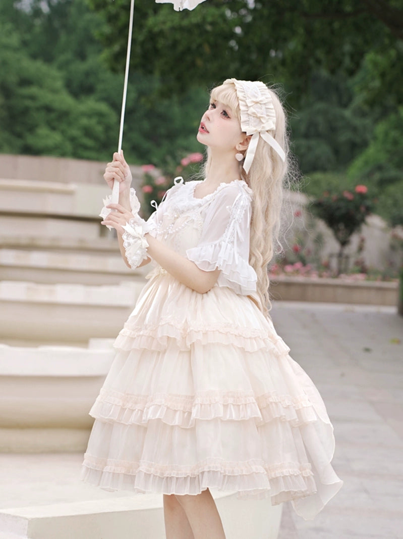 Creamy Lace Elegance Lolita Dress