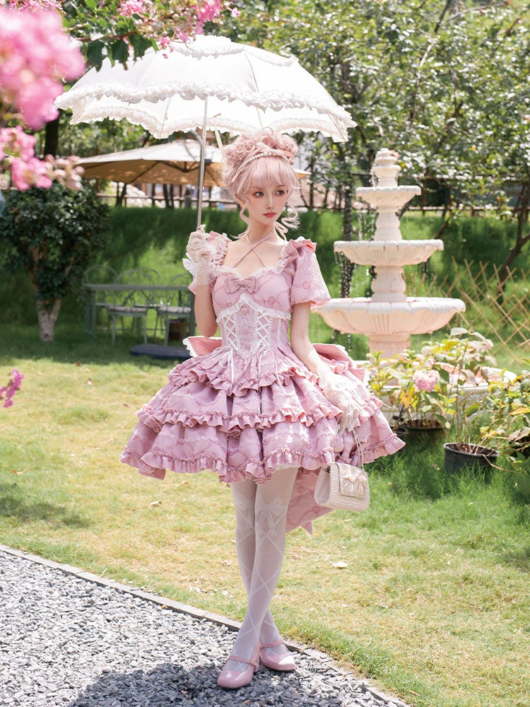 Celestial Charm Princess Ruffle Dress