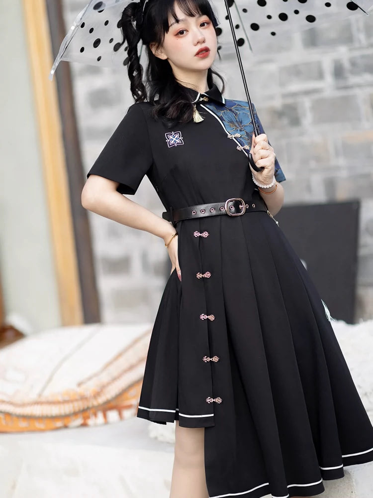 Gothic Qipao Mystic Shadow Dress