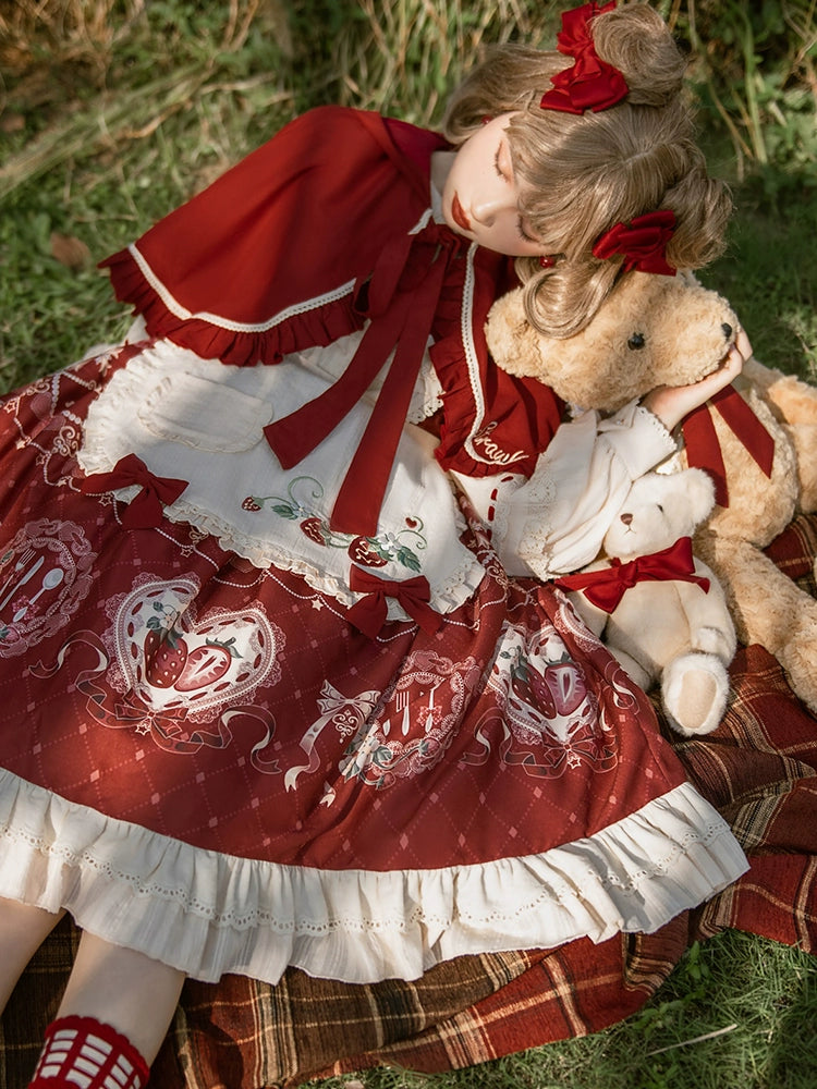 Strawberry Red Riding Hood Dress