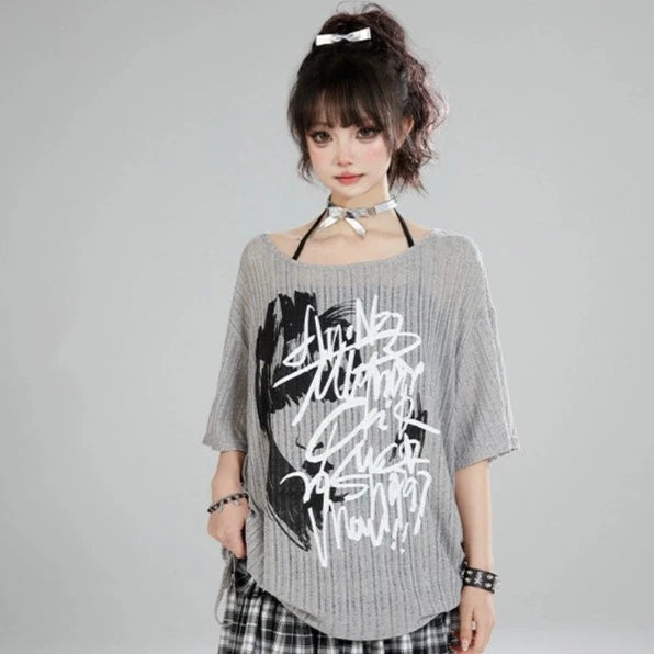 Edgy Urban Graphic Top