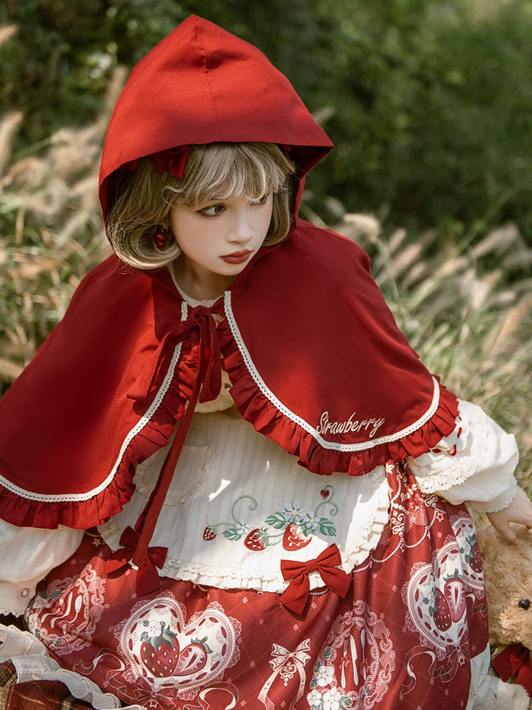 Strawberry Red Riding Hood Dress