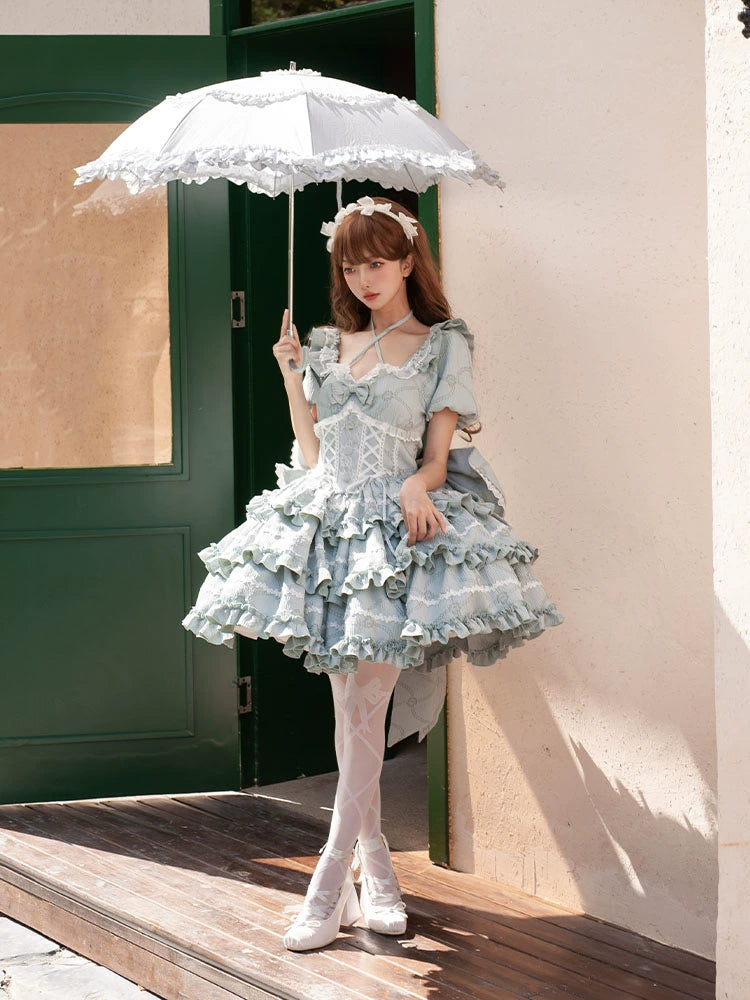 Celestial Charm Princess Ruffle Dress