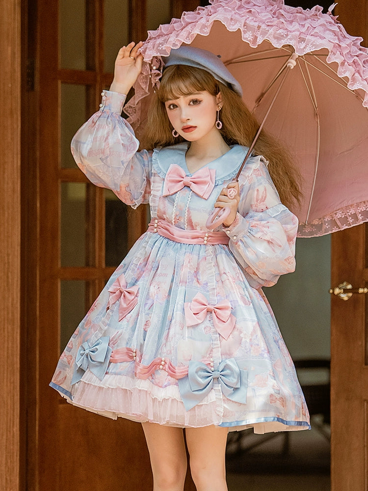 Cotton Candy Pastel Lolita Dress