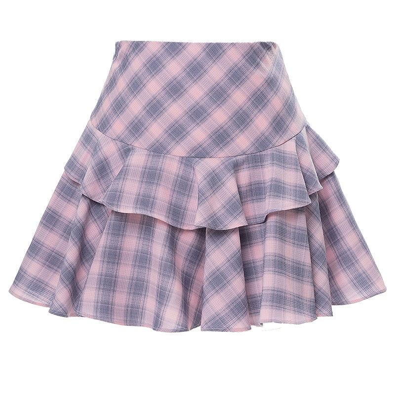 Pink Plaid Schoolgirl Set