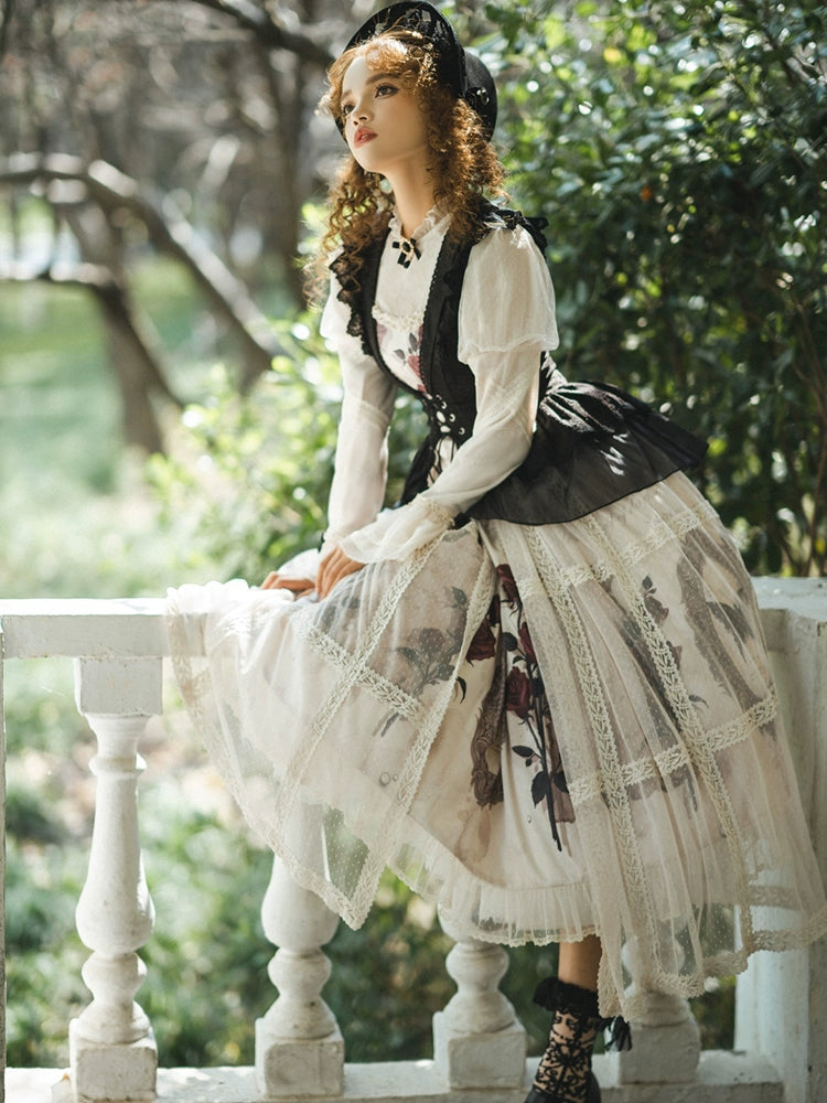 Vintage Woodland Elegance Dress