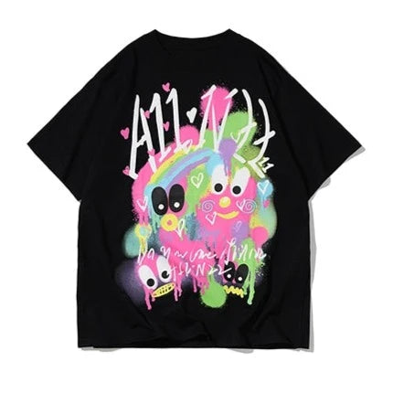 Kawaii Graffiti Oversized T-shirt