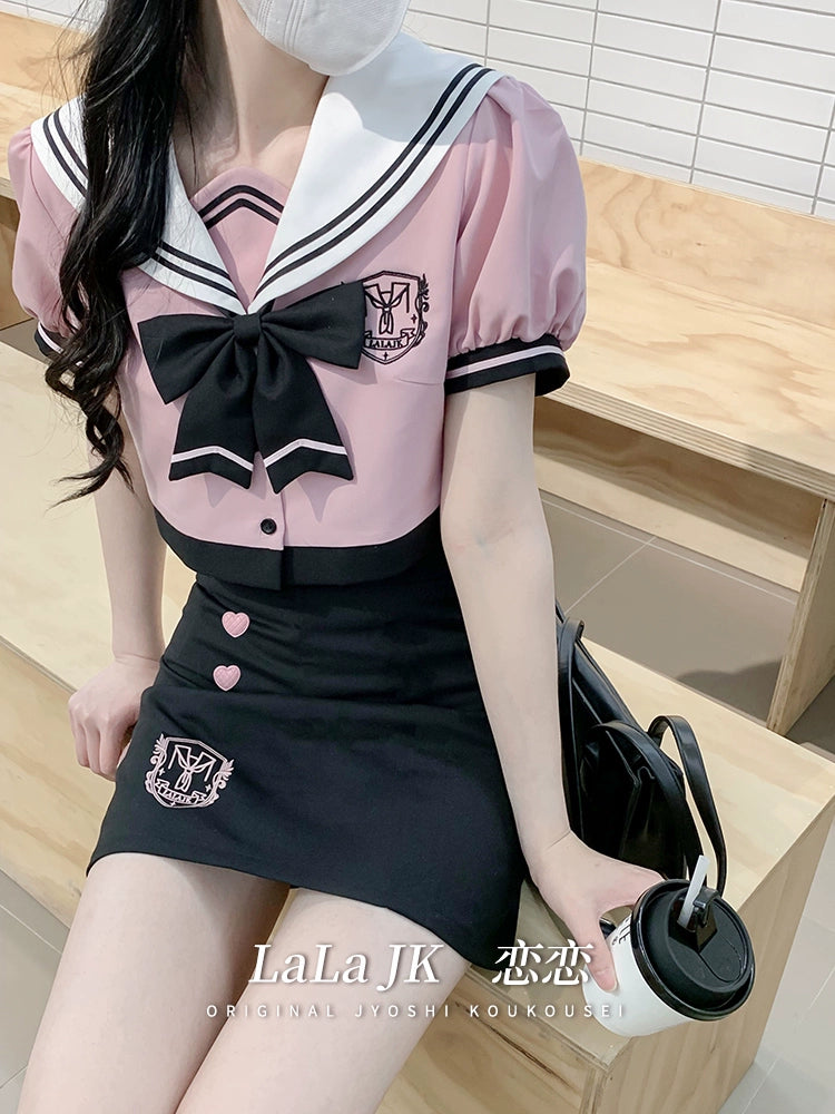 Pink Sailor Schoolgirl Set