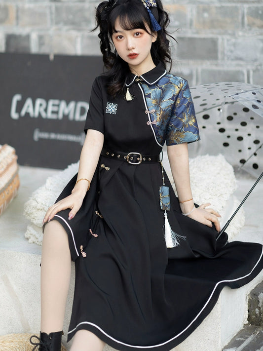 Gothic Qipao Mystic Shadow Dress