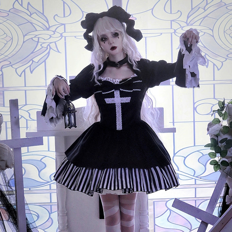 Gothic Cross Dark Reverence Dress