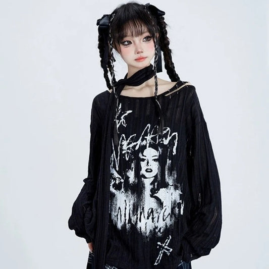 Dark Queen Graphic Top