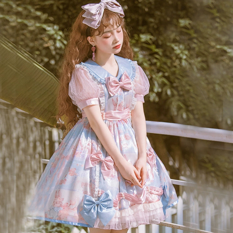 Cotton Candy Pastel Lolita Dress