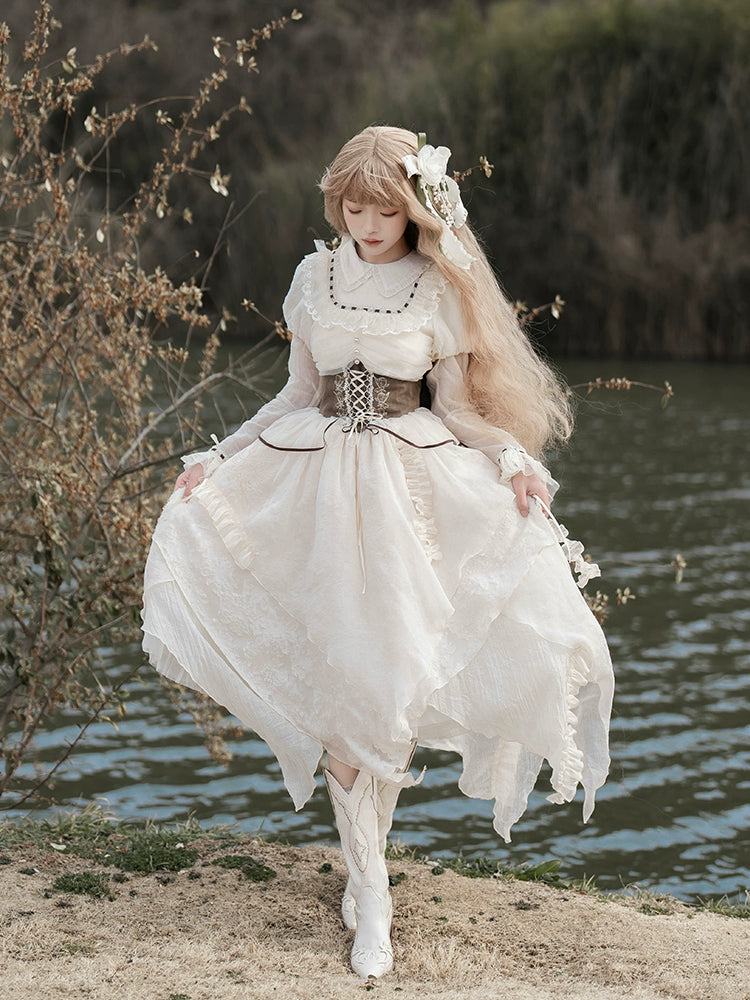 Fairy Tale Ruffle WhiteDress