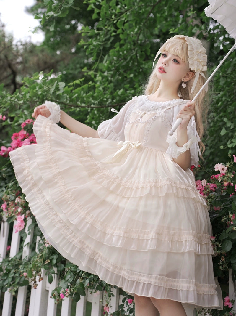 Creamy Lace Elegance Lolita Dress