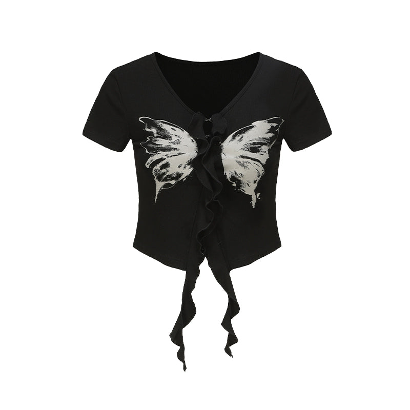 Dark Fairy Butterfly Top