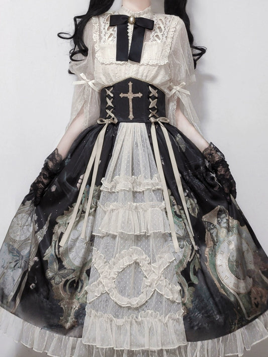 Victorian Midnight Clockwork Dress