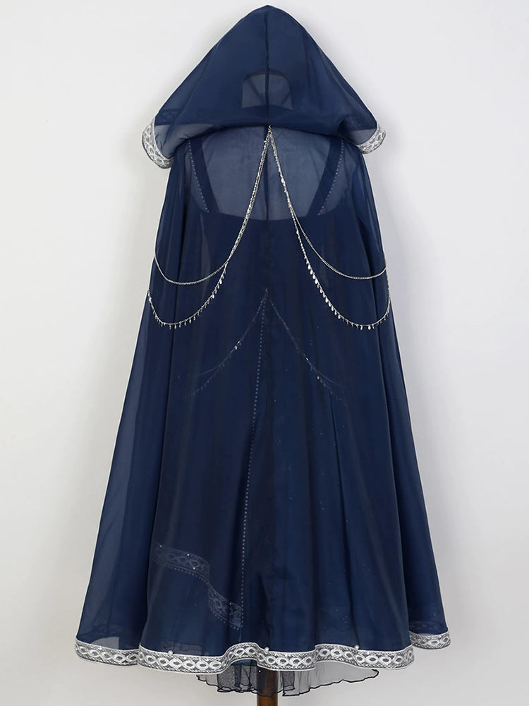 Moonlit Night Sorceress Blue Dress