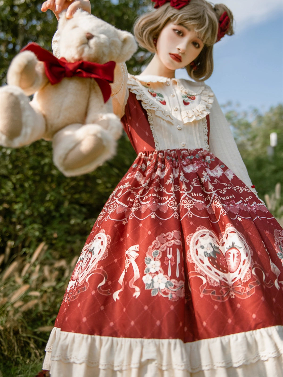 Strawberry Red Riding Hood Dress