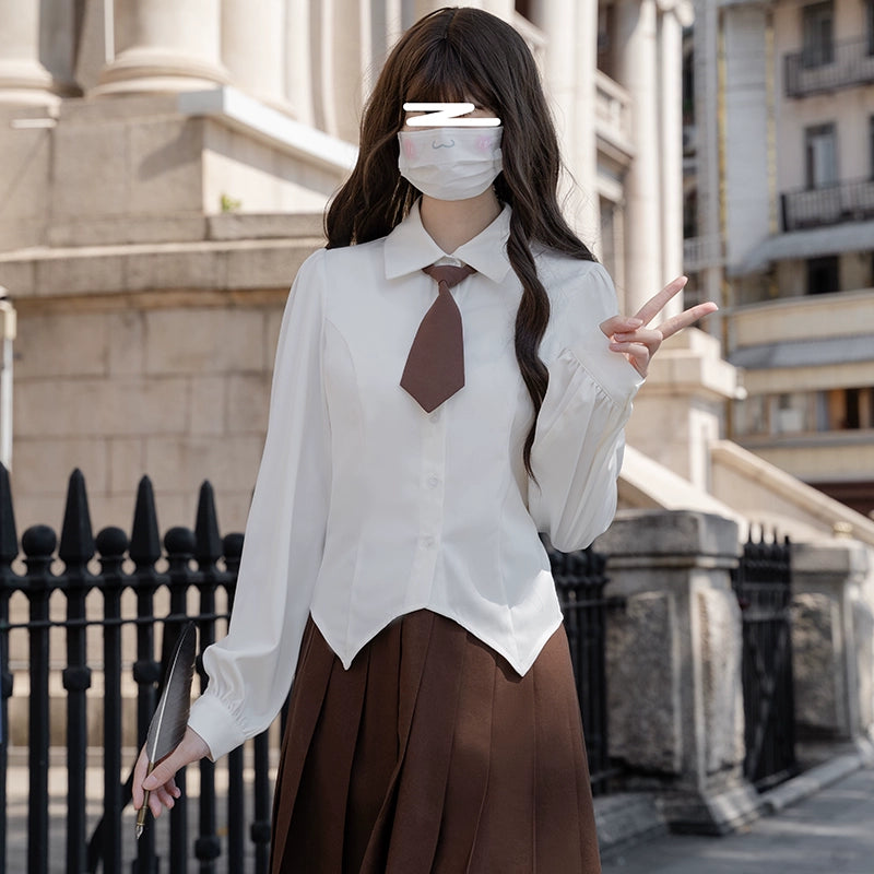 Classic Brown Checkered Dress