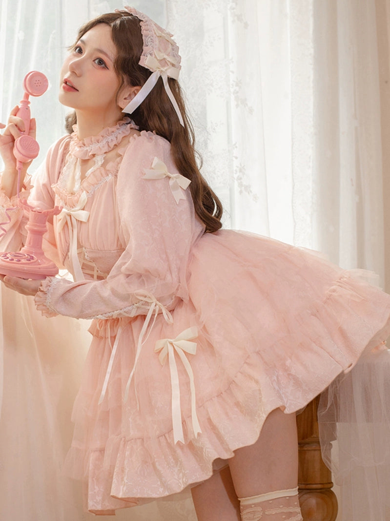 Pink Noir Dream Lolita Dress