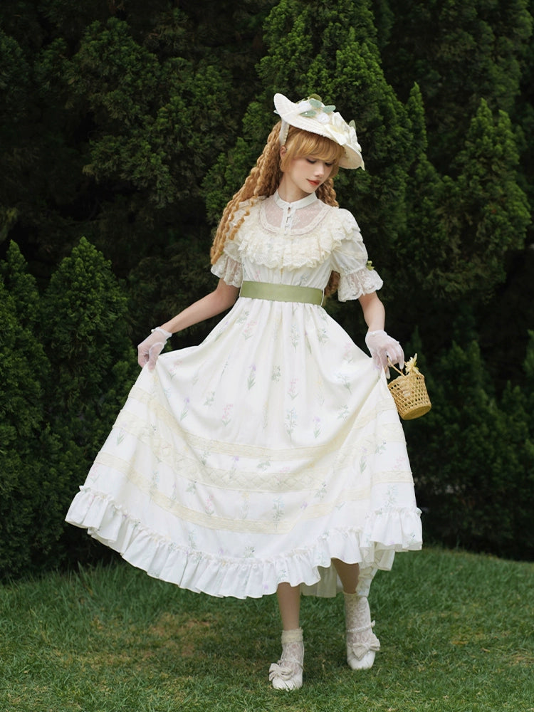 Ethereal Garden Mint Blossom Elegance Dress