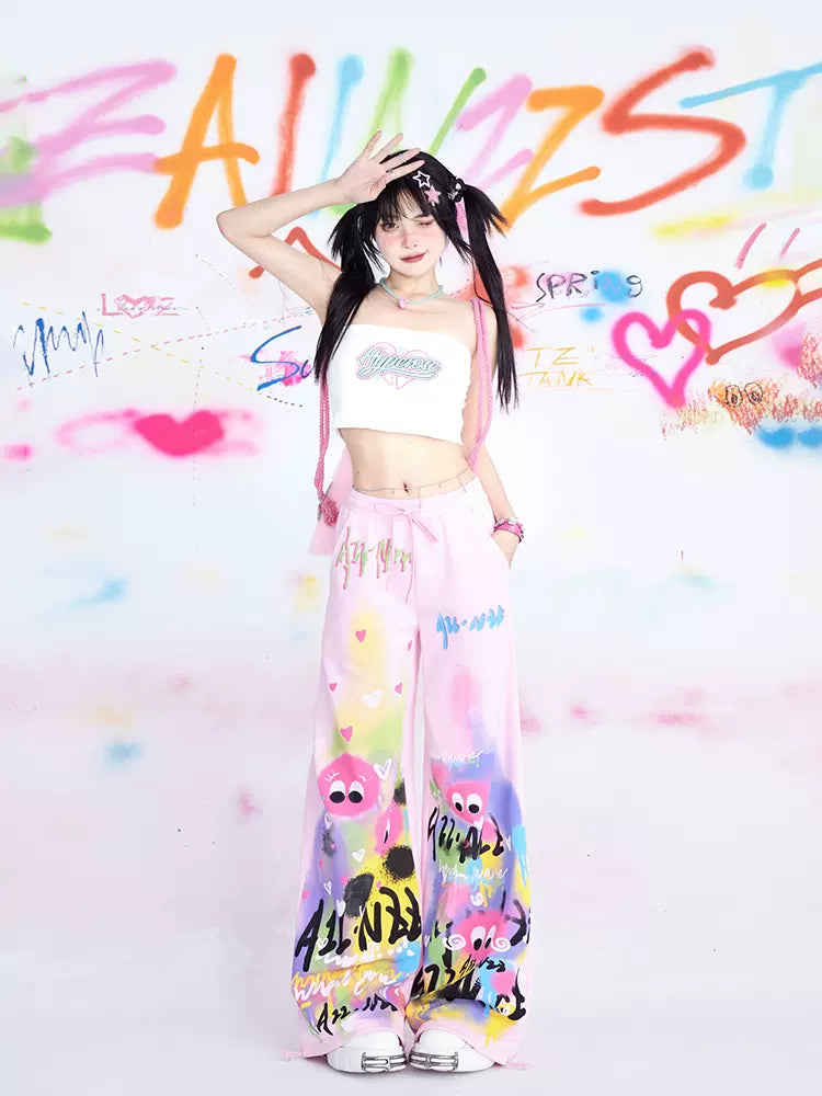 Kawaii Graffiti Oversized T-shirt