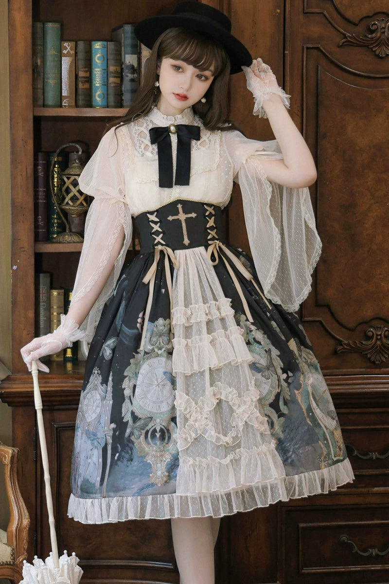 Victorian Midnight Clockwork Dress