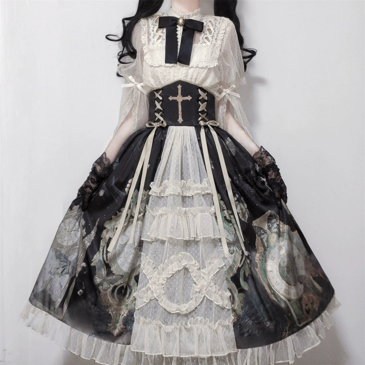 Victorian Midnight Clockwork Dress